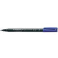 Staedtler 318 Lumocolor Permanent Pen Fine 0.6mm Line Blue Ref 318-3