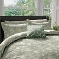 V&A Daffodil Dreams Single Duvet Cover Set, Green