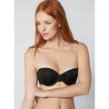 Boux Avenue Microfibre moulded strapless bra - Black - 36A