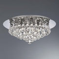 Searchlight 3406-6CC Hanna 6 Light Flush Ceiling Crystal Light In Polished Chrome