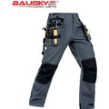 Polycotton Work Pants Men Electrician Long Working Pants for Man Multi Pockets Cargo Trousers Men Workwear Pants for Men
