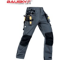 Polycotton Work Pants Men Electrician Long Working Pants for Man Multi Pockets Cargo Trousers Men Workwear Pants for Men