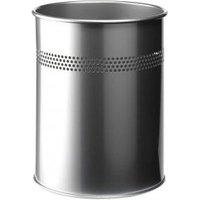 Durable Bin Round Metal Perforated 15 Litre Capacity 30mm Rim Metallic