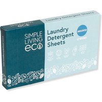 Simple Living Eco Non-Bio Laundry Detergent Sheets - Unscented - 32 Sheets