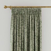 Joules Twilight Ditsy Lined Curtains 66" x 72", Green