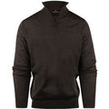 Steppin' Out Half Zip Trui Merinowol Bruin - maat 3XL