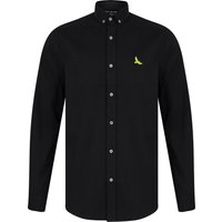 Shirts Ashbourne Cotton Twill Long Sleeve Shirt in Jet Black - Kensington Eastside / S - Tokyo Laundry