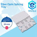 24 Core Fiber Optic Splice Tray For FBT Splice Closure Distribution Box ODF , Compatible With 40/45/60mm Protect Sleeve