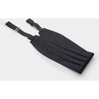 Men's Black Silk Cummerbund  - Savile Row Company