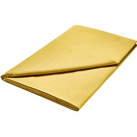 1951 Plain Dye Percale Super Kingsize Flat Sheet, Ochre