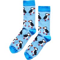 Save the Puffins Bamboo Socks | UK Adult 7-11