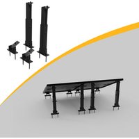 Powerness Aufständerung Solarmodul Halterung Balkonkraftwerk für Flachdach - 2 Sets (für 2 Solarpaneel) / Powerness Express（Versandkosten werden im Checkout angezeigt）