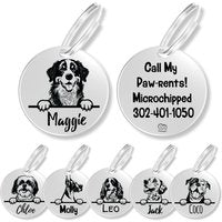 Personalized Breed Dog Tag (Bernese Mount)