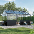 Bloomcabin Prestige Drivhus | Stilfuldt drivhus med aluminiumbund - Prestige