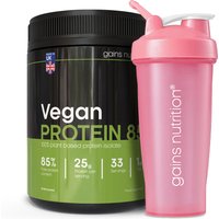 Vegan Protein 85 | 1KG Tub | + 600ml Shaker Pink