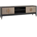 Textured Brass Trim Media Unit