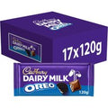 Cadbury Dairy Milk Oreo Chocolate Bar 120g (Box of 17)