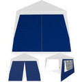 Seitenwand Faltpavillon Capri 2er-Set Blau 3x3m
