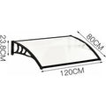 Black Outdoor Curved Shielded Rain Shelter