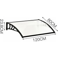 Black Outdoor Curved Shielded Rain Shelter