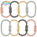 Juya DIY Decoration Carabiner Fastener Spring Lobster Screw Locket Clasps Accessories For Keychain Necklace Making