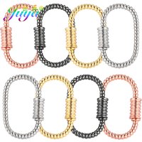Juya DIY Decoration Carabiner Fastener Spring Lobster Screw Locket Clasps Accessories For Keychain Necklace Making