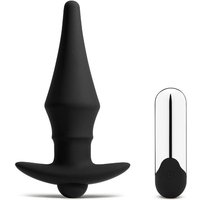 Rechargeable Vibrating Silicone Butt Plug