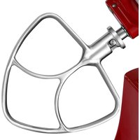 Stainless Steel Flat Stirrer Attachment for KitchenAid 4.5-5 Quart Stand Mixer with Tilting Head, Dishwasher Safe