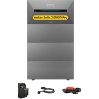Anker SOLIX Solarbank 2 E1600 Pro All-in-One Speicher für Balkonkraftwerk, by Powerness - 6400Wh / 1 x Smart Meter / Standardversand