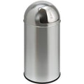 Afvalbak EKO Pushcan 40 liter Mat RVS | 40 liter | Met pushklep | Uitgevoerd in RVS