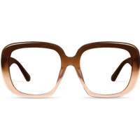 Amelia Milky Brown Gradient Frame Glasses