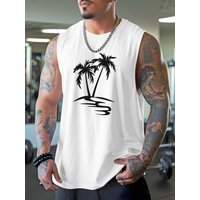 Outdoor loose sports vest for men, made of breathable and quick-drying fabric for summer.