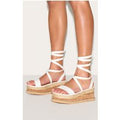 Femme Espadrilles compensées blanches | Taille 41
