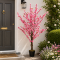 150CM Height Artificial Plants Peach Blossom Tree with Pot