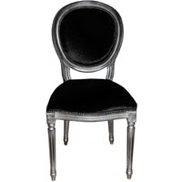 Casa Padrino Barock Esszimmer Stuhl Schwarz  - Designer Stuhl - Luxus QualitÃ¤t GH