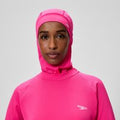 Haut de bain à capuche Femme Endurance+ Modesty rose