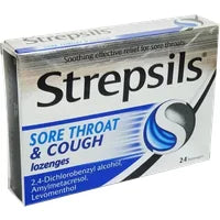 Strepsils Sore Throat and Cough Lozenges - 24 Lozenges