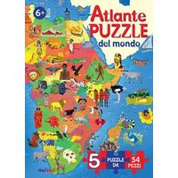 Atlante puzzle del mondo. Ediz. a colori
