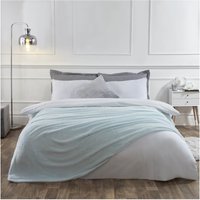 Dreamscene Duck Egg Waffle Throw - 125 x 150cm