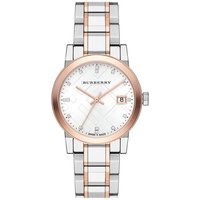 Burberry BU9127 Silver Dial Two-tone Ladies Watch