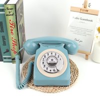 Yellow Wedding Audio Guestbook Phone Rotary Style Antique Phone Audio Guest Book Phone Message Voice Recorder For Wedding