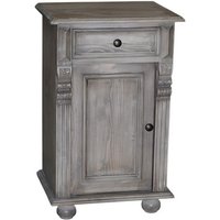Casa Padrino Jugendstil Nacht Schrank Kommode mit Schublade und Schrankfach - Landhaus Shabby Chic MÃ¶bel - Massivholz NachtschrÃ¤nkchen Barock