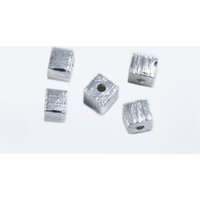 Würfel aus 925 Silber, gebürstet, 3/4 mm