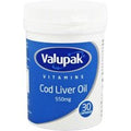 Valupak Cod Liver Oil High Strength Capsules 550mg