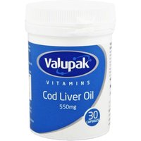 Valupak Cod Liver Oil High Strength Capsules 550mg