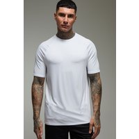 Camiseta Tall Man Active Regular Ligera Essentials Para El Gimnasio De Ranglán, Blanco