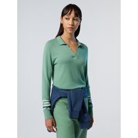 North Sails - Maglia a V in cotone e aloe veraNorth SailsMalachite greenXL