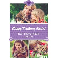 Moonpig Happy Birthday From The Cat Photo Upload Card