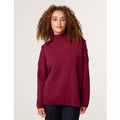 Button Shoulder Jumper - L/XL / BERRY
