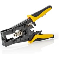 Nedis Antenna Cable Installation Tool | Crimp Plier Tool | Black / Yellow | ABS / Steel